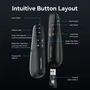 Vention Presentador inalámbrico KQPB0 2.4GHz Negro con Air Mouse y Láser Rojo